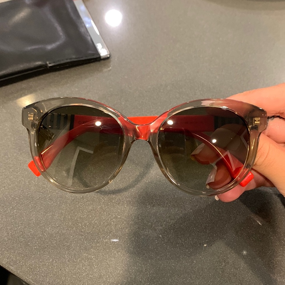 Worn twice, light brown Fendi sunglasses